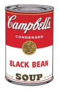 Andy Warhol - Poster - Campbell's, Black Bean