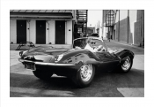 Steve McQueen in Jaguar poster