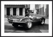 Steve McQueen in Jaguar poster
