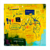Basquiat Hollywood Africans, 1983 poster