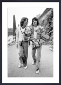 Mick Jagger and Ronnie Wood 1976, poster