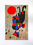 Joan Miro, Poster - Upside down figures