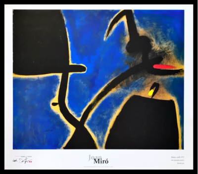 Joan Miro, Poster - Dones, ocell 1973