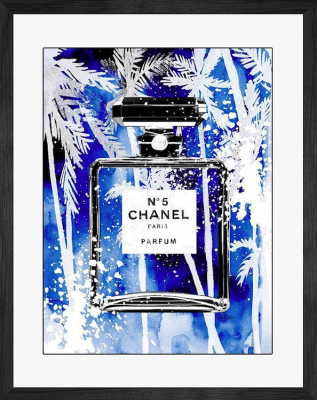 Chanel blue palms